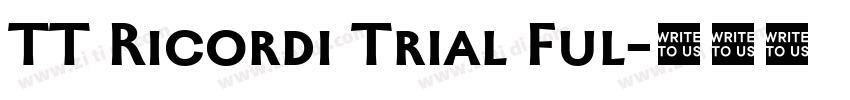 TT Ricordi Trial Ful字体转换
